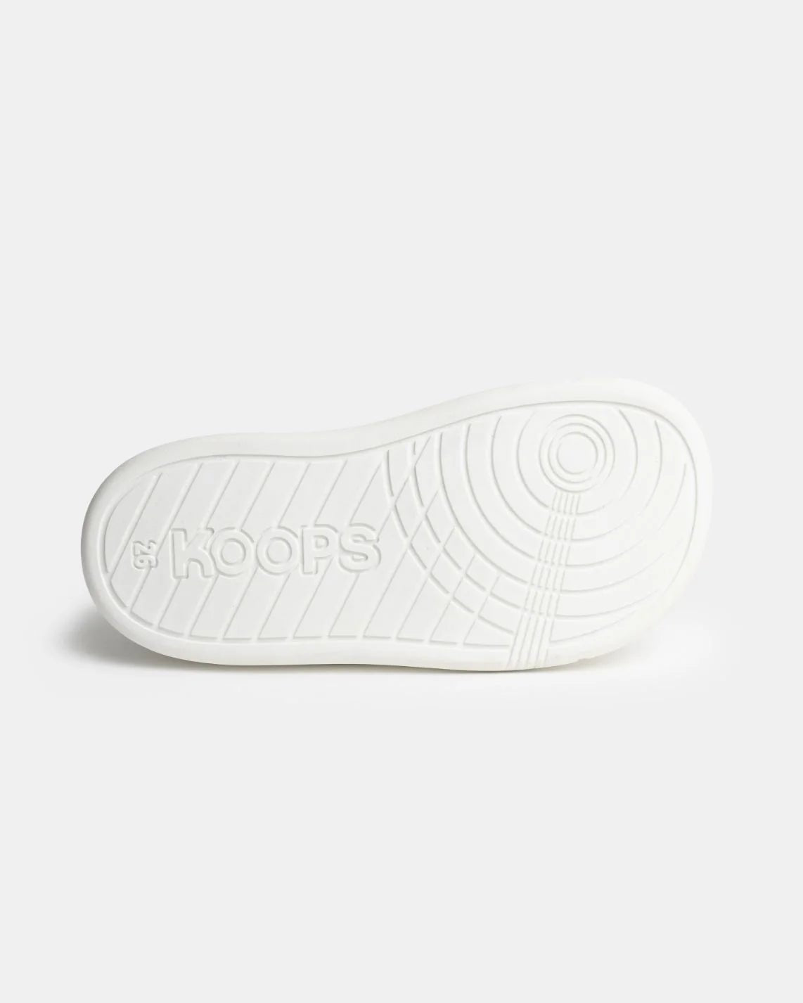 Koops Auro Blanco, sabata respectuosa infantil blanca amb doble velcro i sola flexible zero drop.
