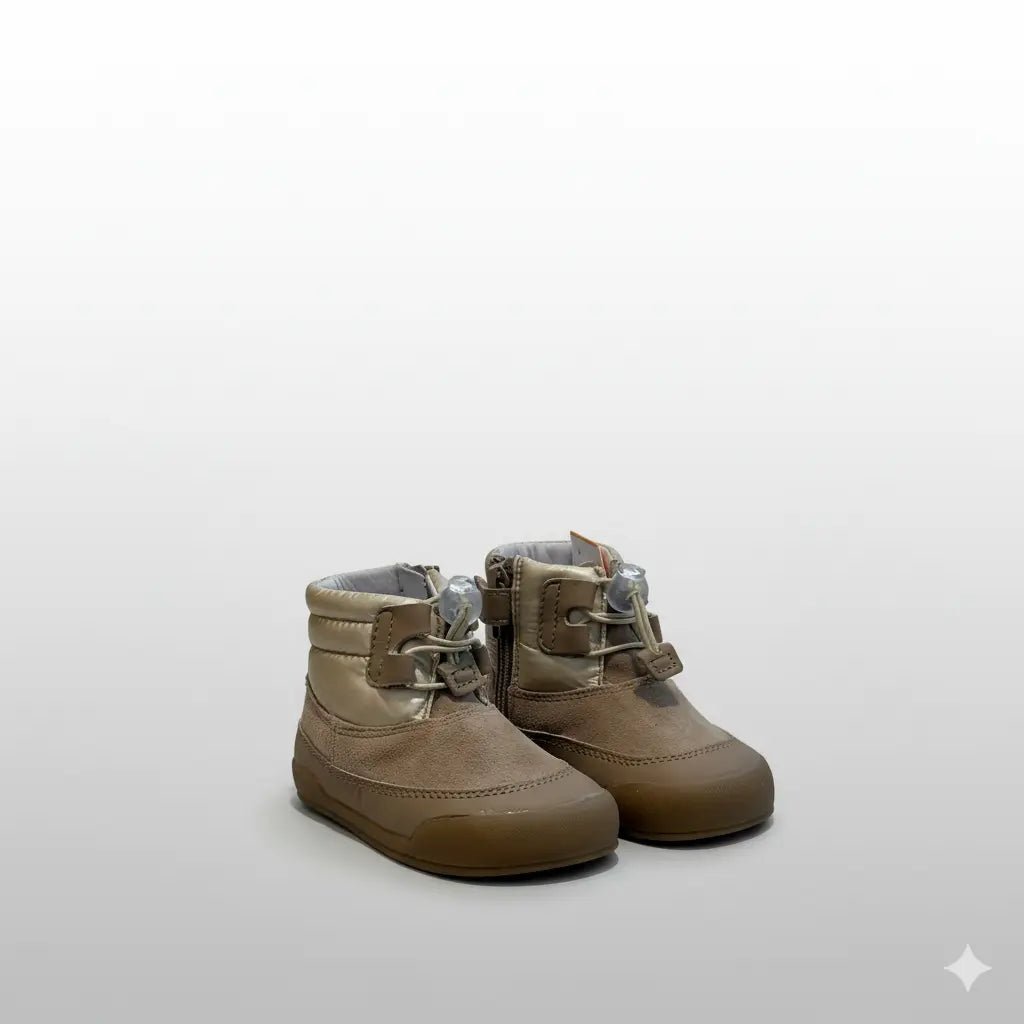 Botes barefoot Blanditos Berna infantils amb sola flexible zero drop, puntera ampla i tancament amb velcro per a primers passos.