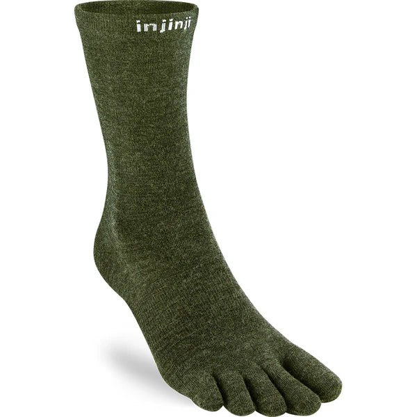 Injinji Liner Wool Crew Forest