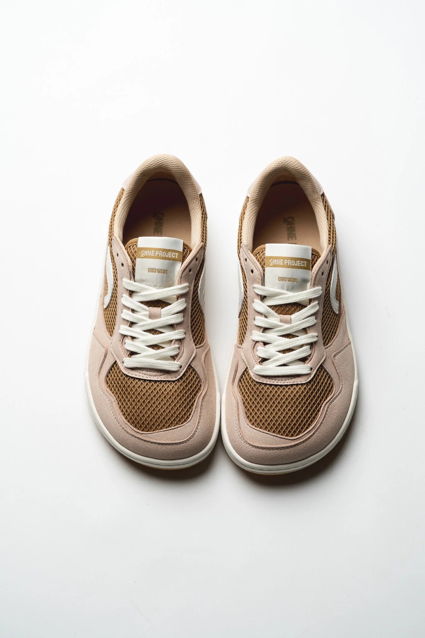 Ohne Project 080 Wide Sneaker Cuero — vista superior sneaker barefoot ample puntera ampla
