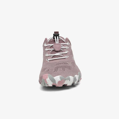 Saguaro Smart II Malva, sabatilla barefoot lleugera amb sola flexible, puntera ampla i teixit knit transpirable.