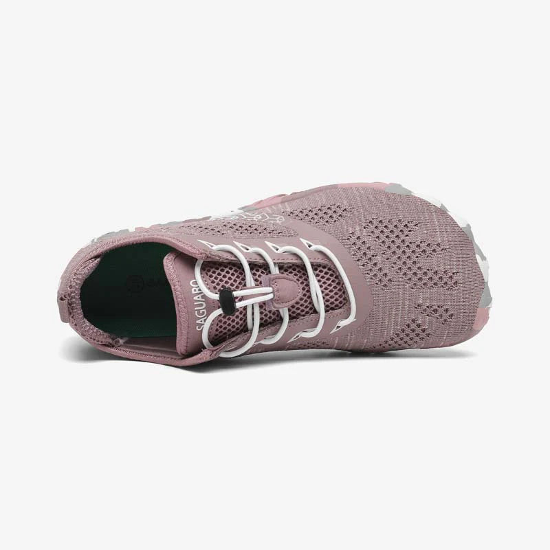 Saguaro Smart II Malva, sabatilla barefoot lleugera amb sola flexible, puntera ampla i teixit knit transpirable.