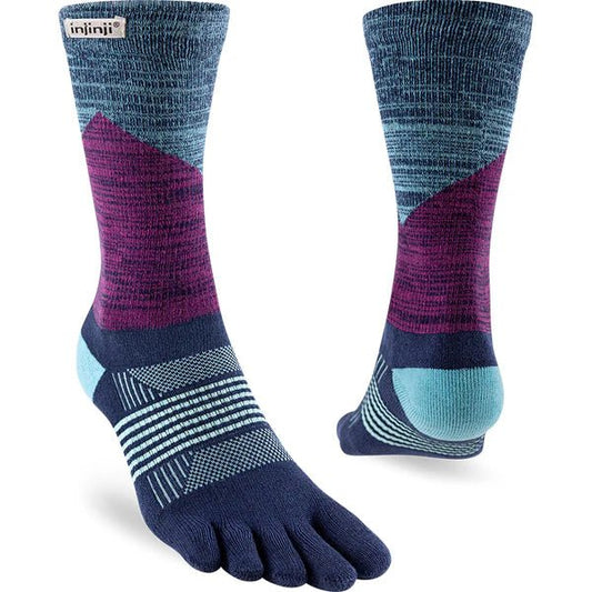 Injinji Women's Trail Midweight Crew Twilight - Sapiens Barefoot