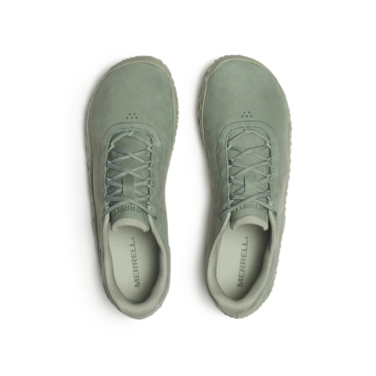 Merrel Vaypor Glove 7 Leather Home Pale Ivy - Sapiens Barefoot