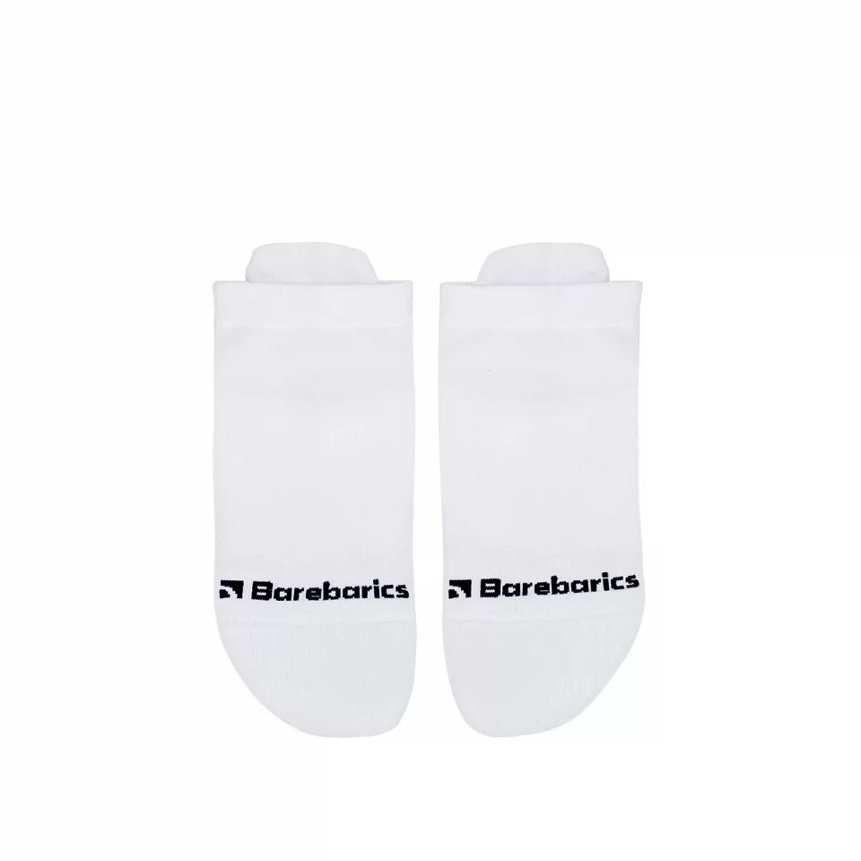 Pack de 3 mitjons Barebarics Low Cut blancs amb disseny anatòmic i ajust còmode per a calçat barefoot.