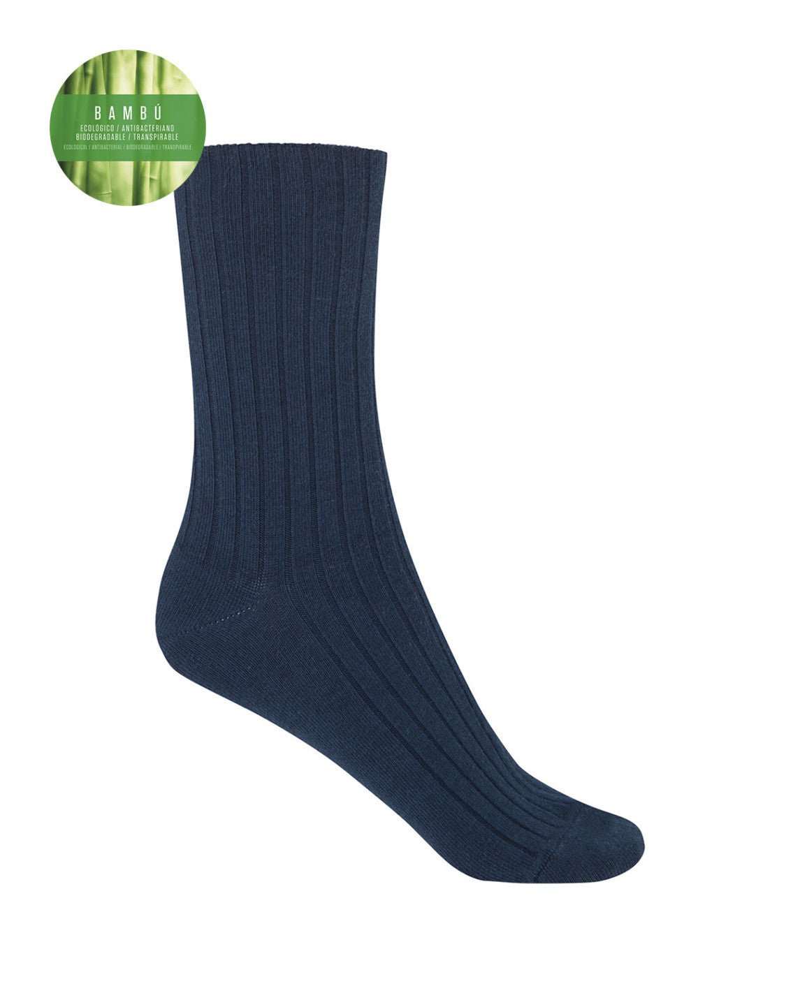 Punto Blanco Calcetins de bambú amb canalé (36 - 40) - Sapiens Barefoot
