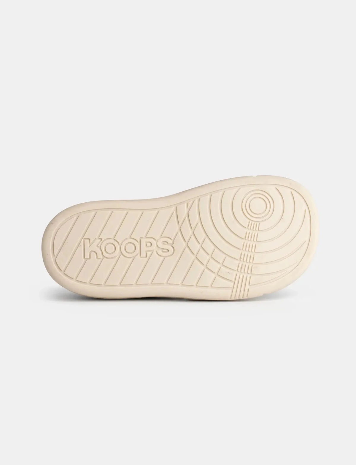 Koops Rafi Cebra, sabata respectuosa infantil amb estampat zebra, doble velcro i sola flexible.