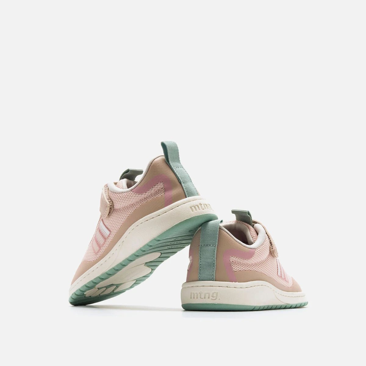 Mustang Free Run Kids Rosa — vista superior sabatilla barefoot infantil rosa puntera ampla