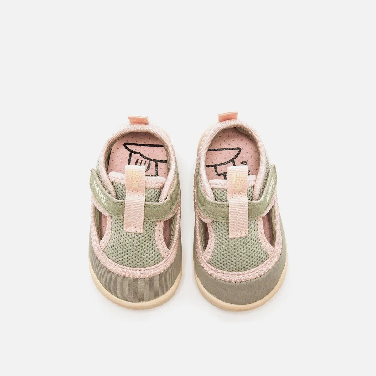 Mustang Free Sandàlia Doble Velcro Baby — vista superior sandàlia barefoot bebè sola fina
