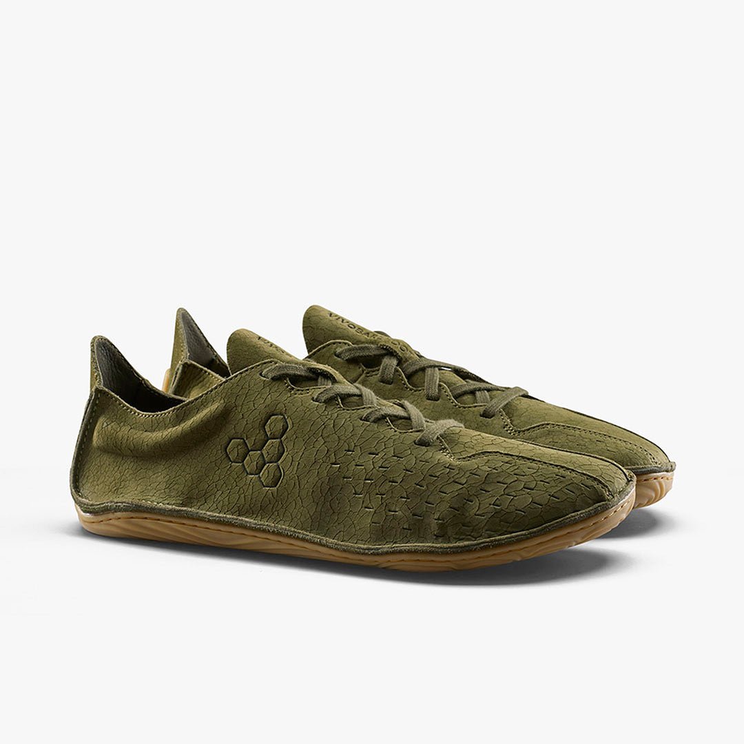 Vivobarefoot Sensus L Dark Olive | Women's Leather Barefoot Sneaker