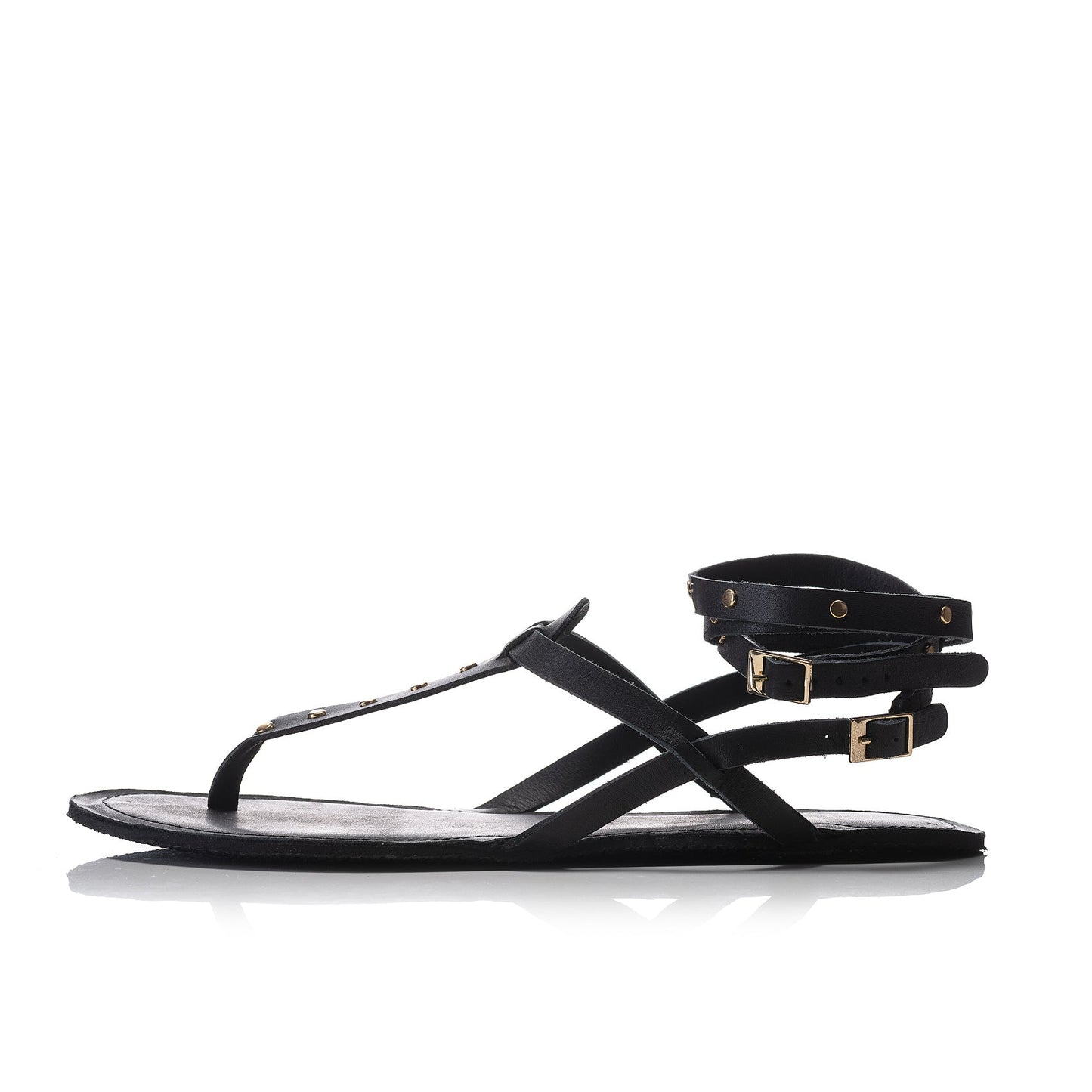 CALIOPE Barefoot Sandals, sandàlia barefoot d'estil grec amb fils daurats, sola flexible i disseny elegant.