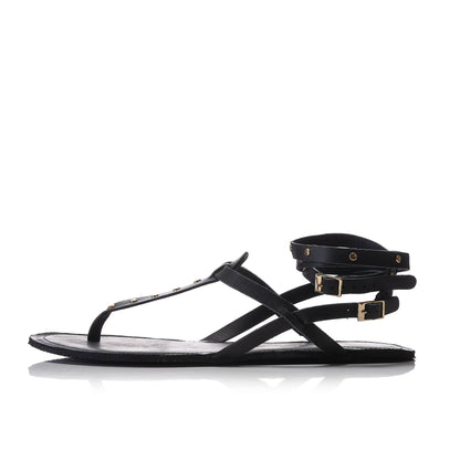 CALIOPE Barefoot Sandals, sandàlia barefoot d'estil grec amb fils daurats, sola flexible i disseny elegant.