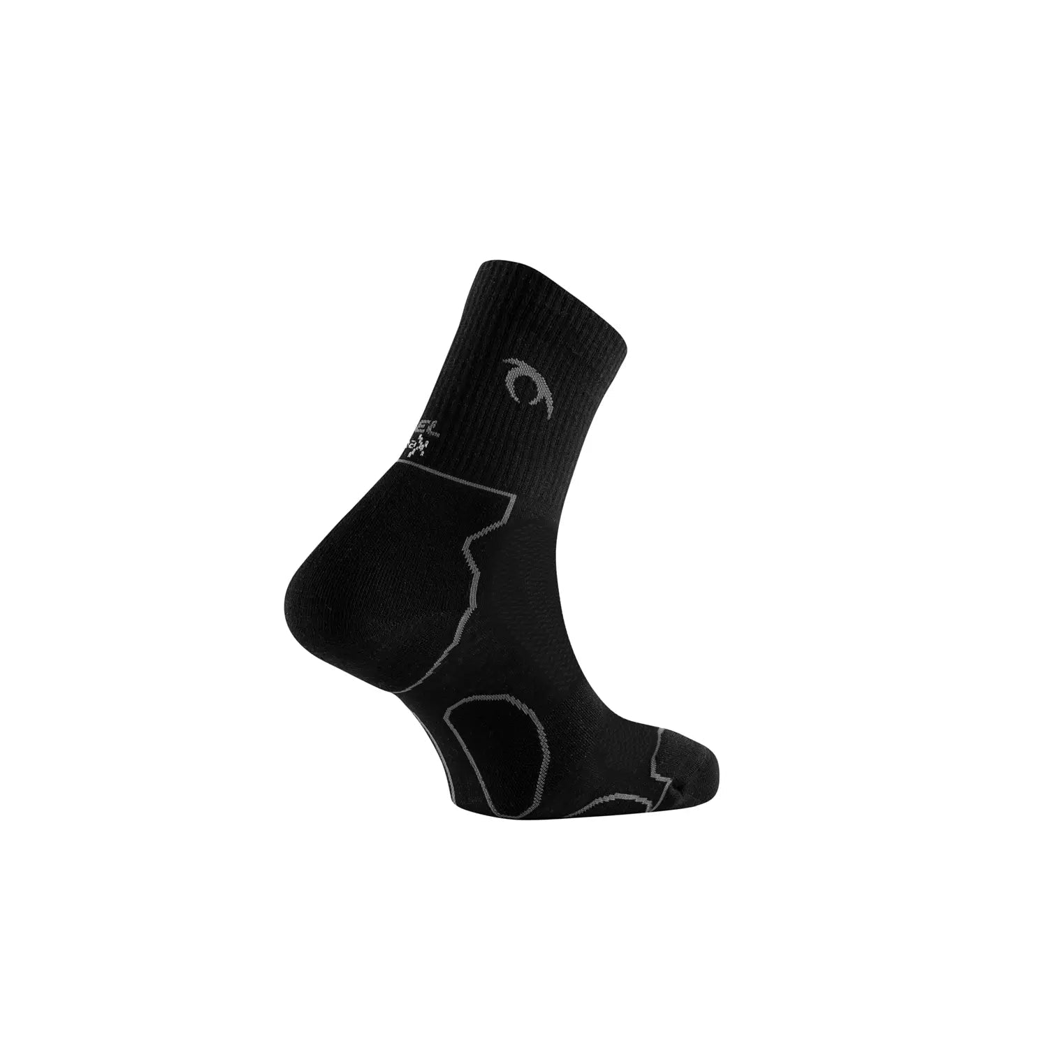 Lurbel Tierra TOE Four, mitjó tècnic negre amb separació de dits per senderisme i trekking.