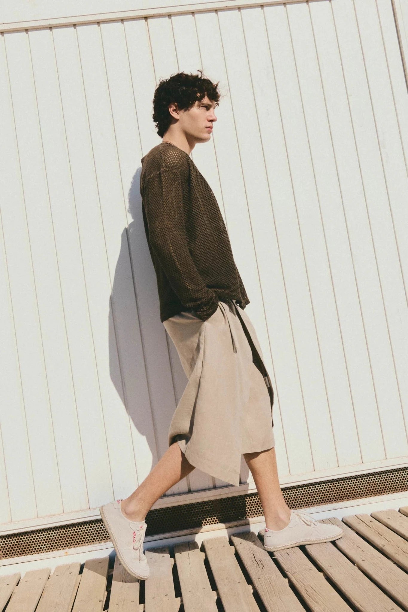Toni Pons x Ohne Project 080 Raw, espardenya barefoot de teixit natural color cru amb sola flexible, puntera ampla i estil mediterrani minimalista.