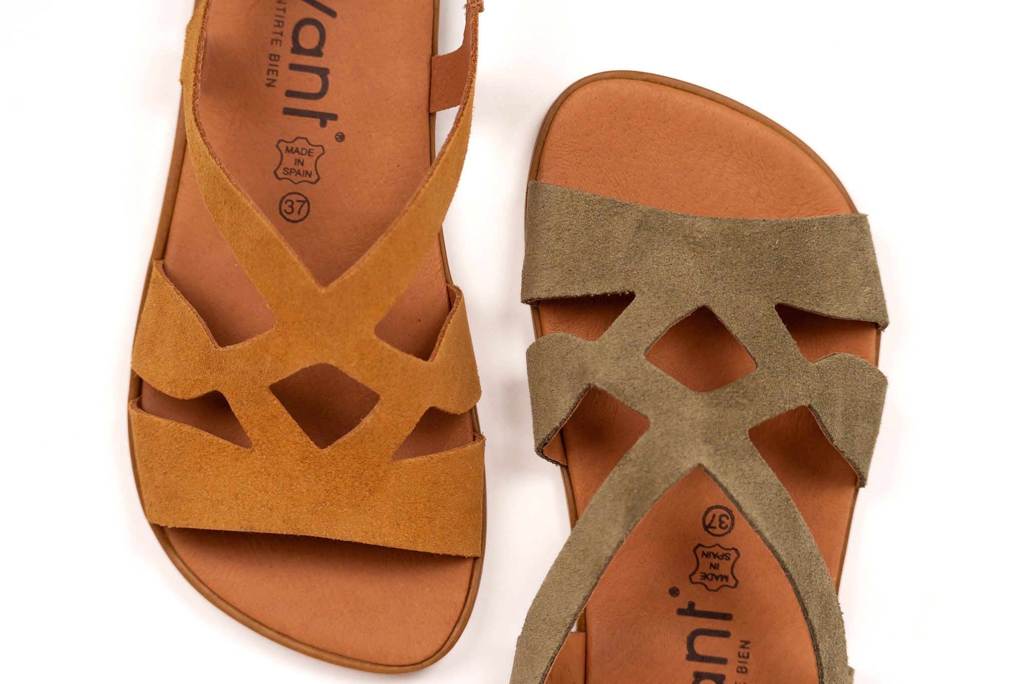 Vivant Caoba Serraje — lateral extern sandàlia barefoot artesanal serratge