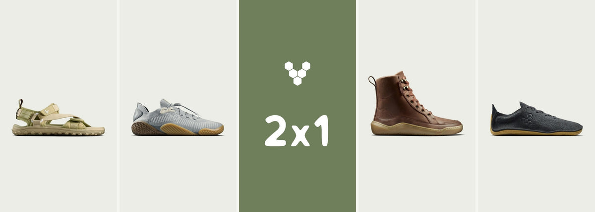 2x1 en Vivobarefoot: sandàlia, esportiva, bota i sabata formal