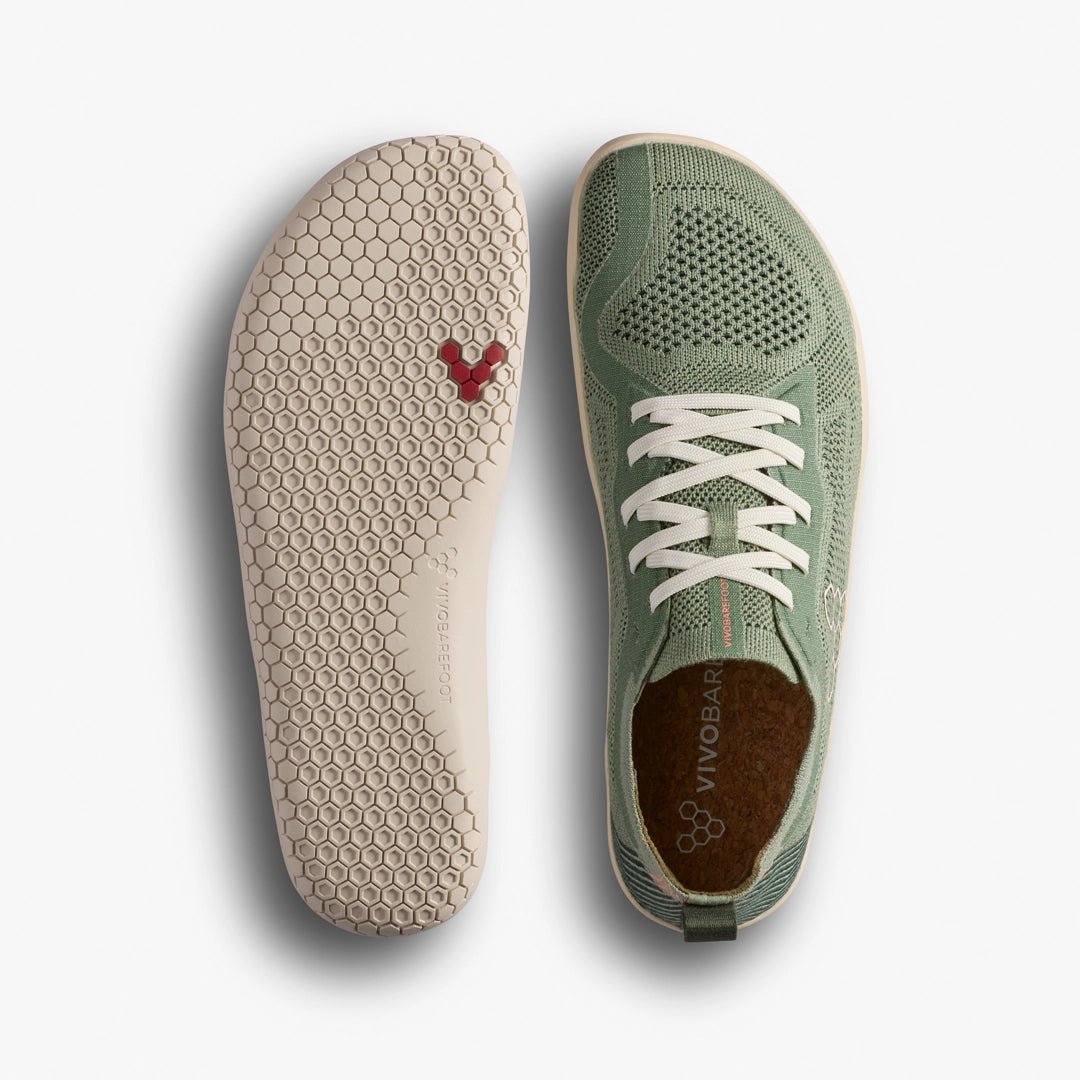 Vivobarefoot Primus Lite Knit Natural L Dusty Green - Sapiens Barefoot