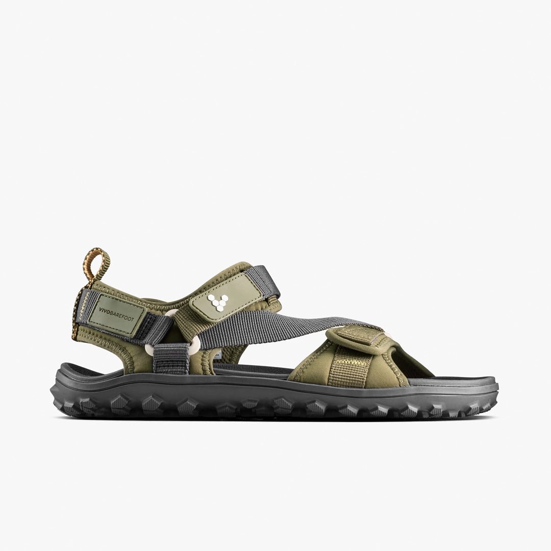 Vivobarefoot Tracker Ora Sandal Womens Dark Olive - Sapiens Barefoot