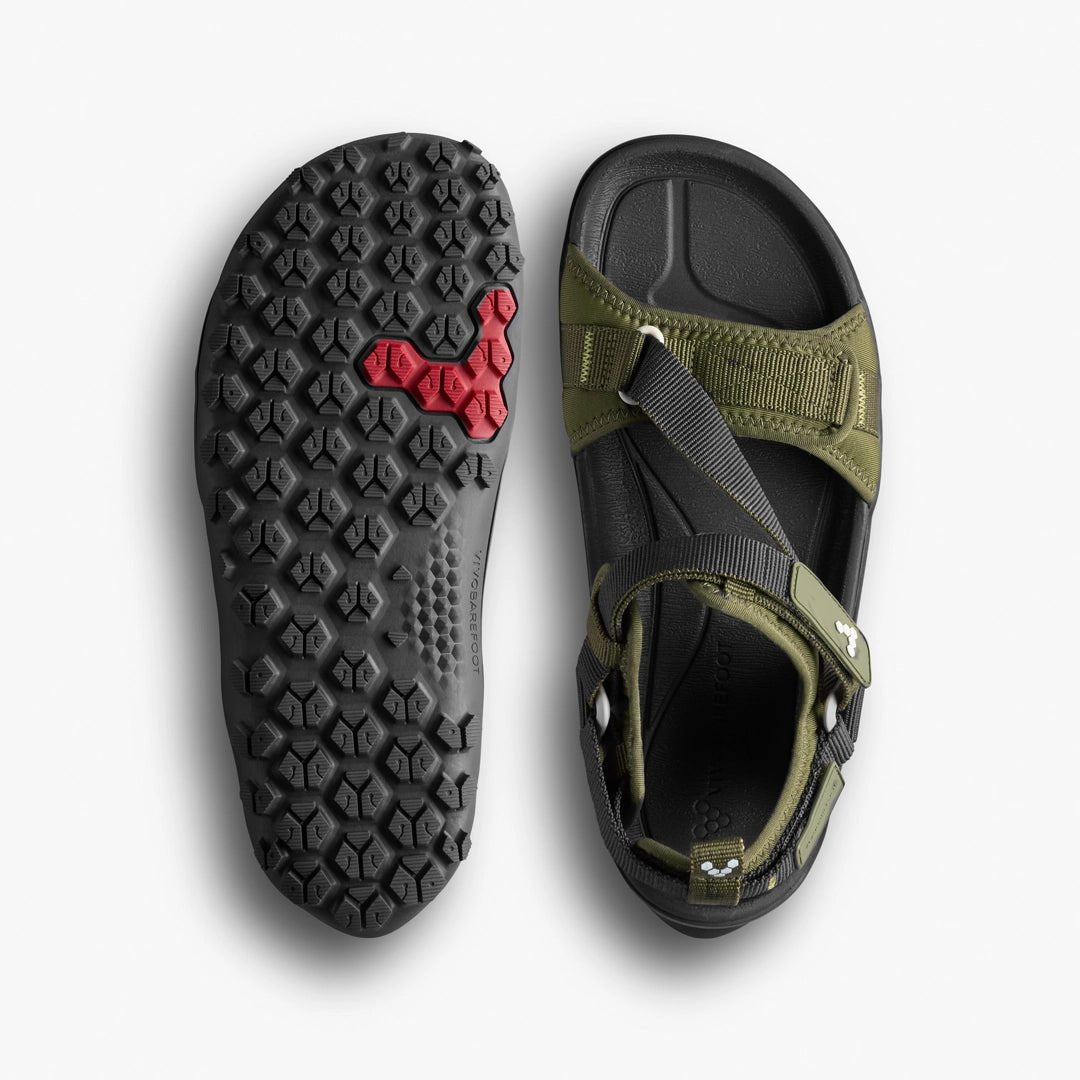 Vivobarefoot Tracker Ora Sandal Womens Dark Olive - Sapiens Barefoot