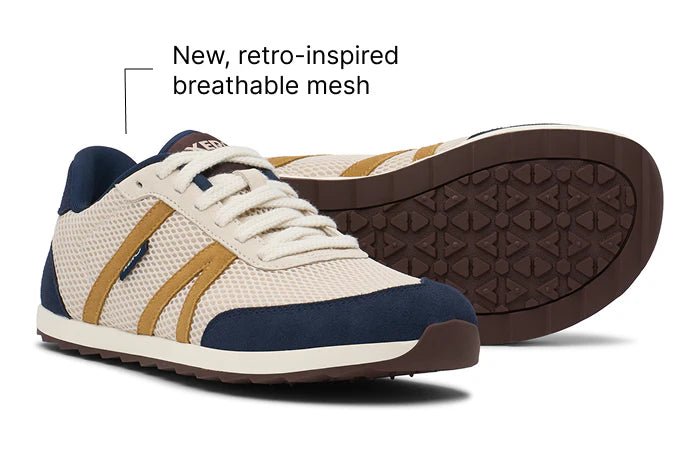 Wynn Men Whitecap Gray / Navy (Mesh) - Sapiens Barefoot