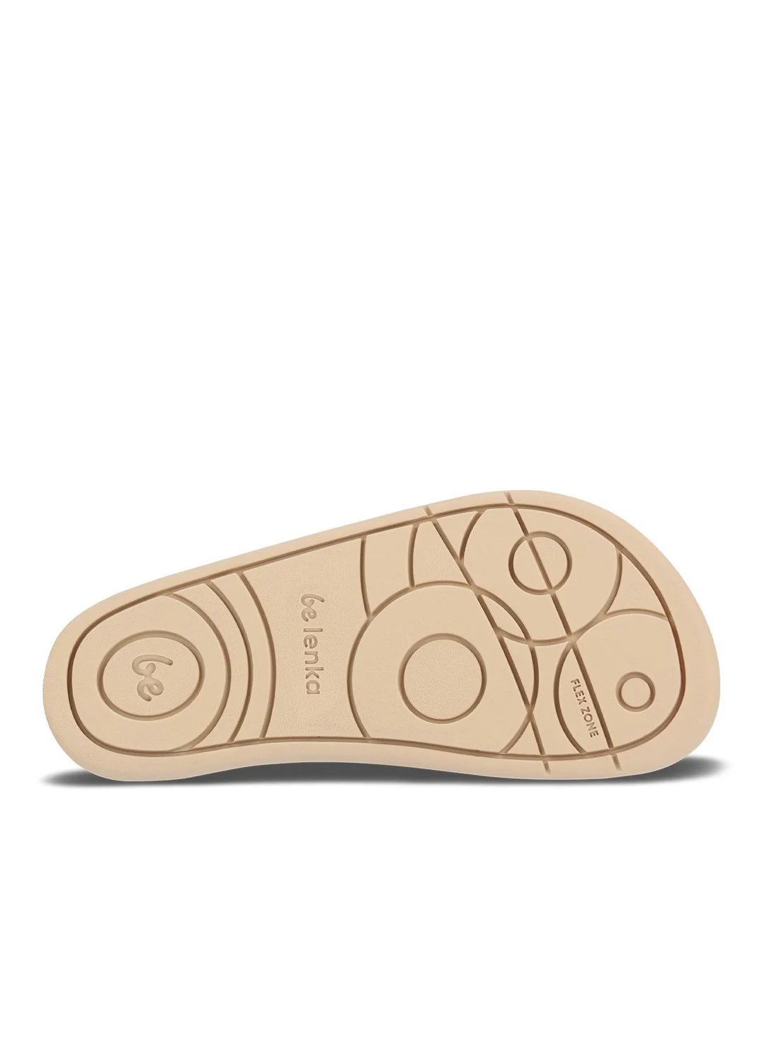 Sandàlies barefoot infantils Be Lenka Zest Preschool en color beige amb velcro i sola flexible.