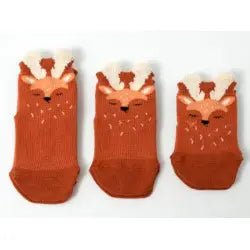 Attipas Zootopia Socks, mitjons antilliscants infantils de bambú per gateig i primers passos.